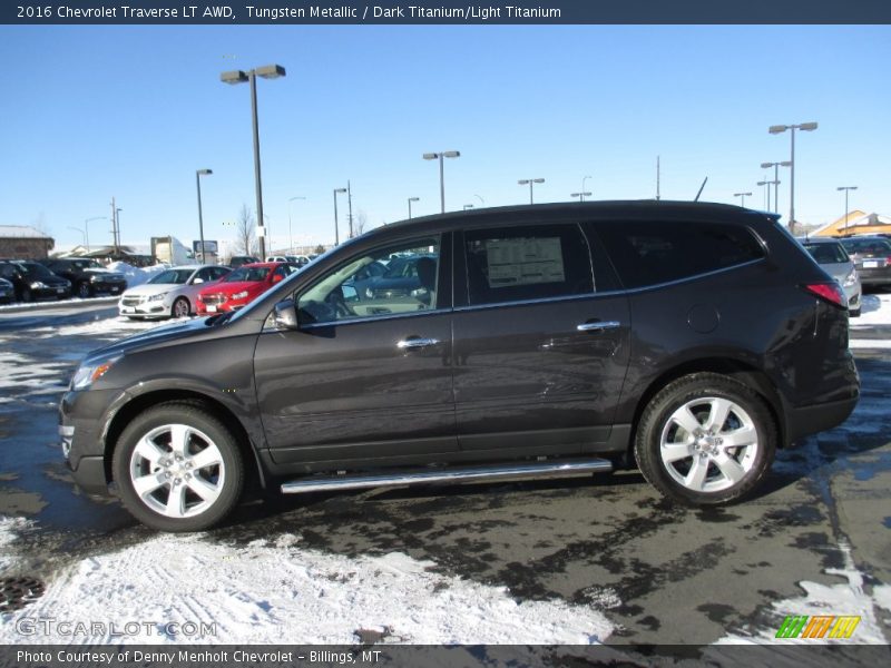 Tungsten Metallic / Dark Titanium/Light Titanium 2016 Chevrolet Traverse LT AWD