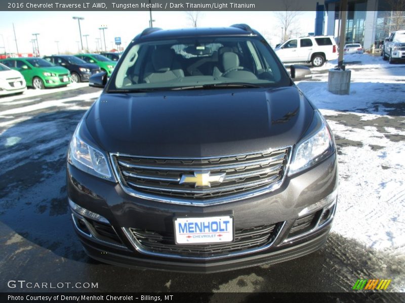 Tungsten Metallic / Dark Titanium/Light Titanium 2016 Chevrolet Traverse LT AWD