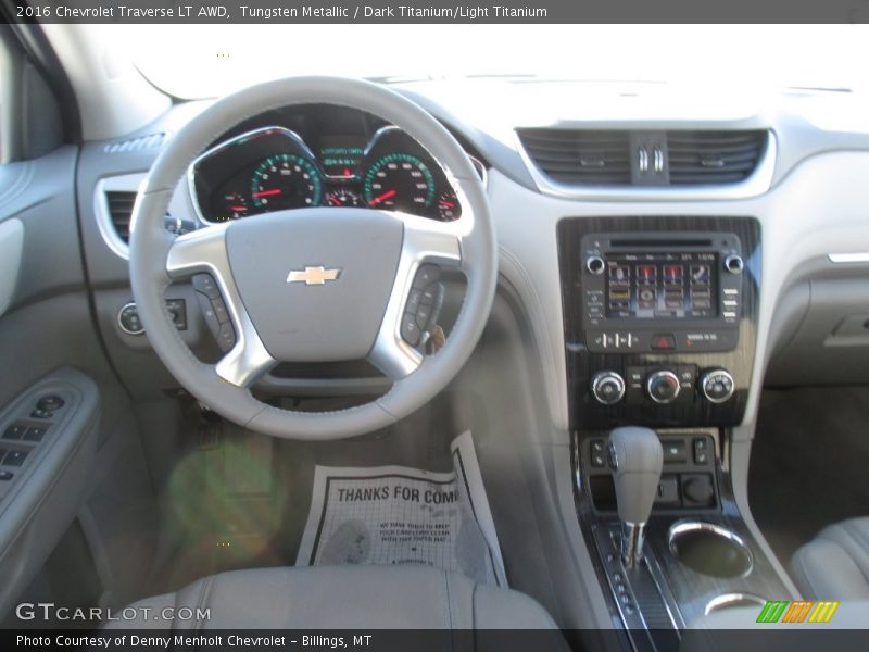 Tungsten Metallic / Dark Titanium/Light Titanium 2016 Chevrolet Traverse LT AWD