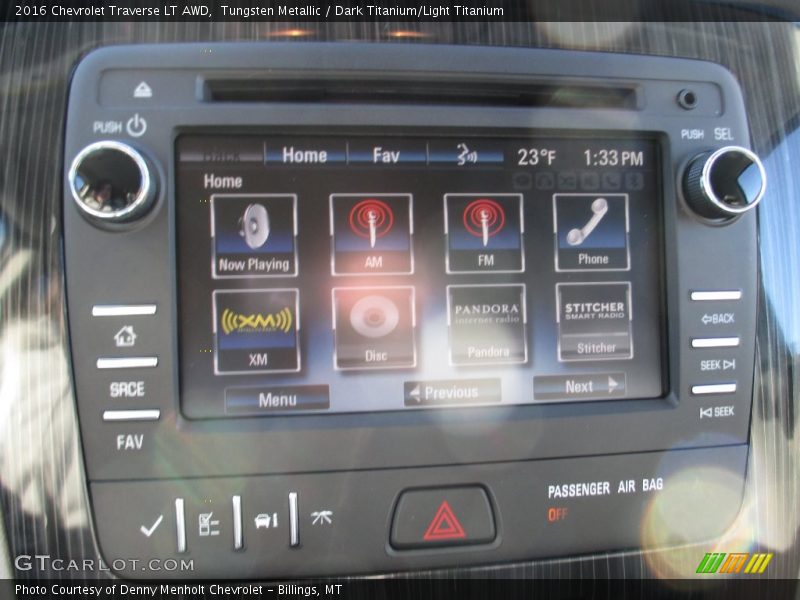 Tungsten Metallic / Dark Titanium/Light Titanium 2016 Chevrolet Traverse LT AWD
