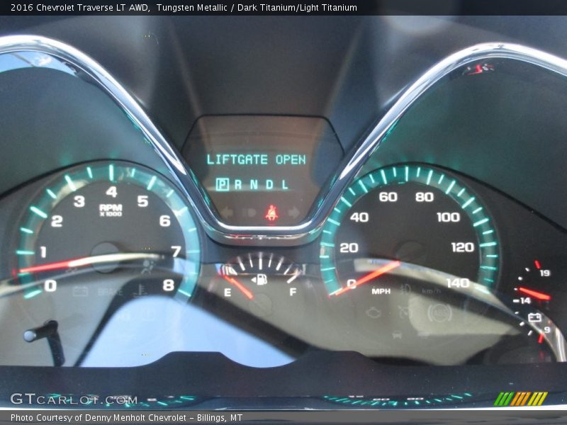 Tungsten Metallic / Dark Titanium/Light Titanium 2016 Chevrolet Traverse LT AWD