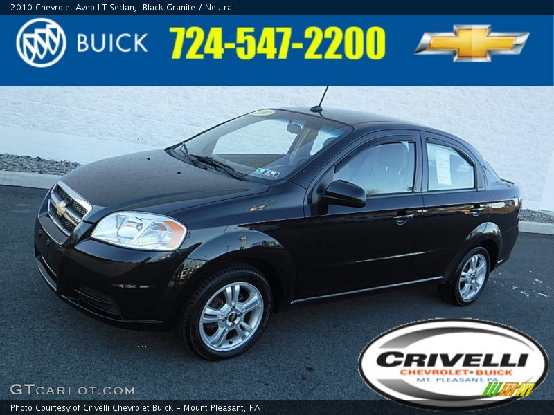 Black Granite / Neutral 2010 Chevrolet Aveo LT Sedan