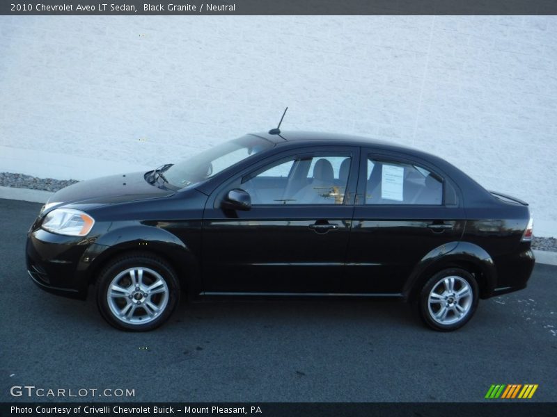 Black Granite / Neutral 2010 Chevrolet Aveo LT Sedan