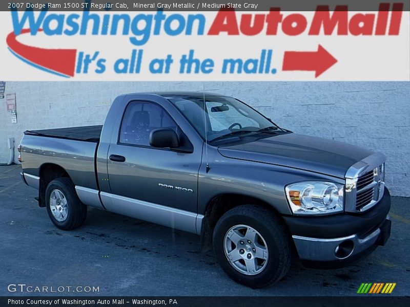 Mineral Gray Metallic / Medium Slate Gray 2007 Dodge Ram 1500 ST Regular Cab