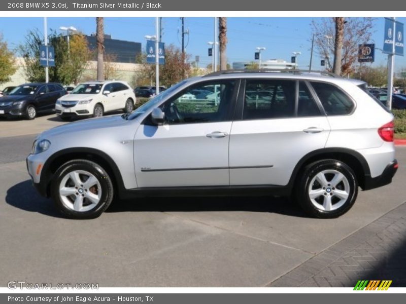 Titanium Silver Metallic / Black 2008 BMW X5 3.0si