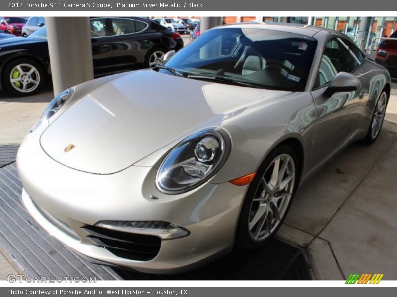 Platinum Silver Metallic / Black 2012 Porsche 911 Carrera S Coupe