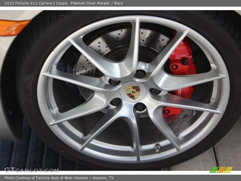 Platinum Silver Metallic / Black 2012 Porsche 911 Carrera S Coupe