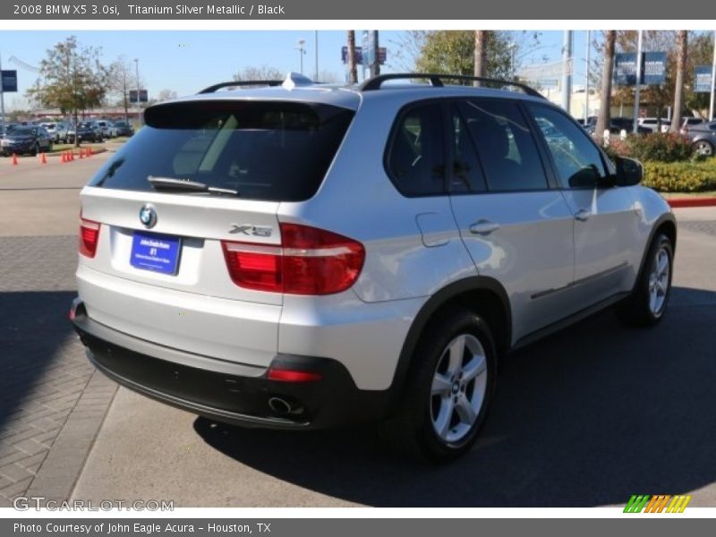 Titanium Silver Metallic / Black 2008 BMW X5 3.0si