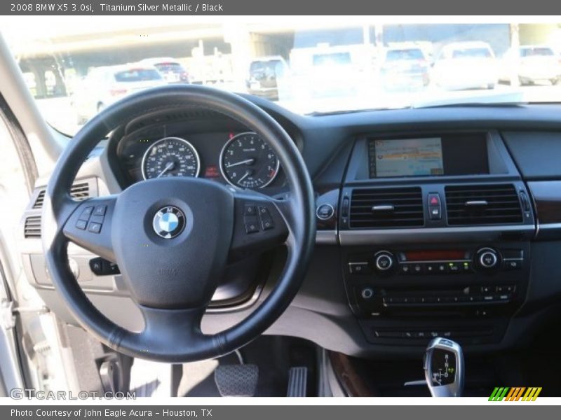 Titanium Silver Metallic / Black 2008 BMW X5 3.0si