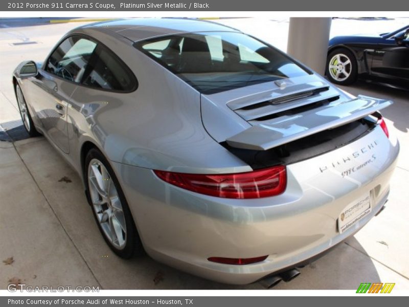 Platinum Silver Metallic / Black 2012 Porsche 911 Carrera S Coupe