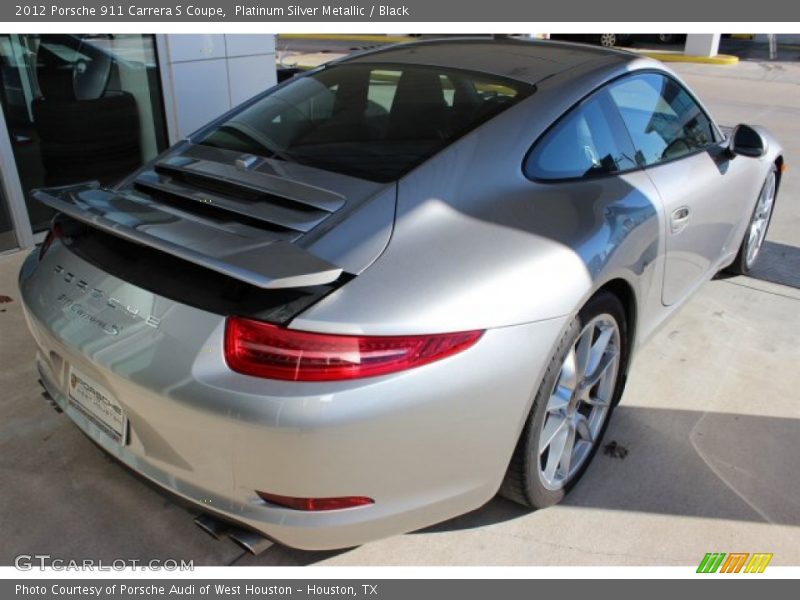 Platinum Silver Metallic / Black 2012 Porsche 911 Carrera S Coupe