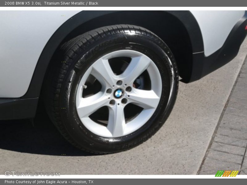 Titanium Silver Metallic / Black 2008 BMW X5 3.0si