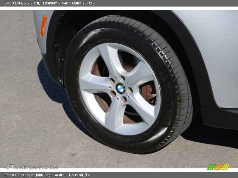 Titanium Silver Metallic / Black 2008 BMW X5 3.0si