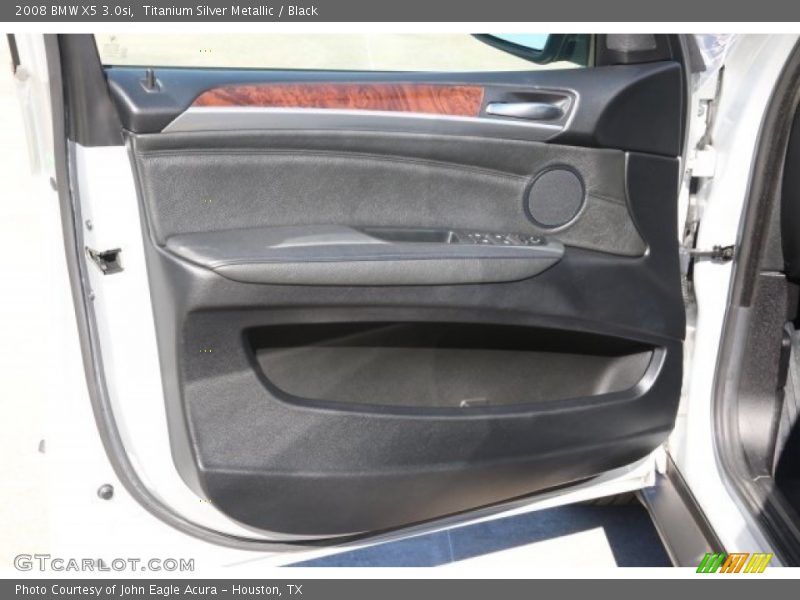 Titanium Silver Metallic / Black 2008 BMW X5 3.0si