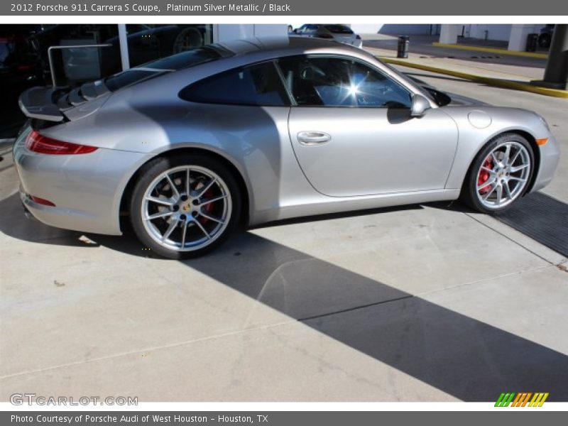 Platinum Silver Metallic / Black 2012 Porsche 911 Carrera S Coupe