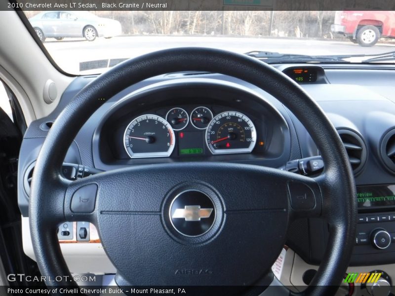 Black Granite / Neutral 2010 Chevrolet Aveo LT Sedan