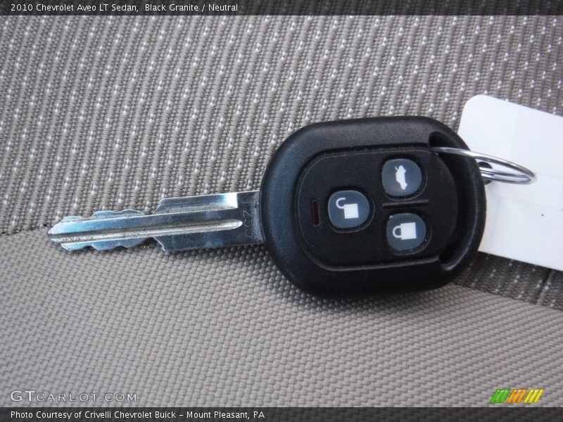 Black Granite / Neutral 2010 Chevrolet Aveo LT Sedan