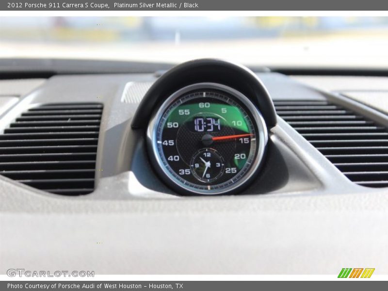 Platinum Silver Metallic / Black 2012 Porsche 911 Carrera S Coupe