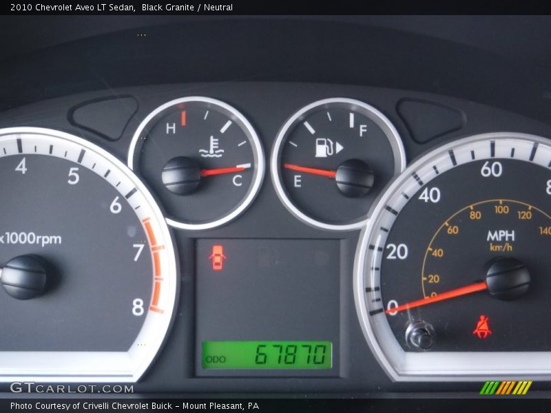 Black Granite / Neutral 2010 Chevrolet Aveo LT Sedan