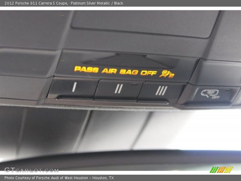 Platinum Silver Metallic / Black 2012 Porsche 911 Carrera S Coupe