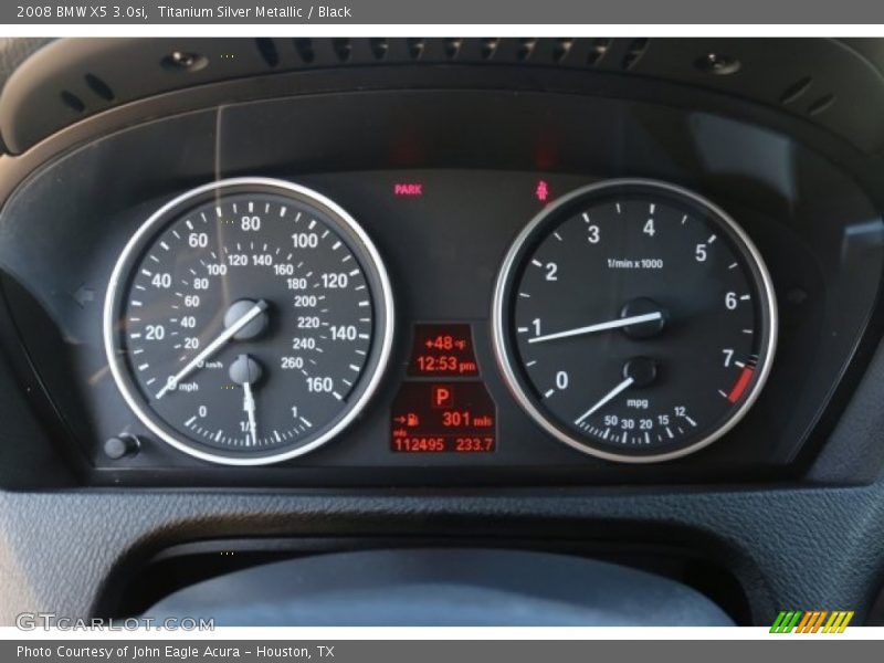 Titanium Silver Metallic / Black 2008 BMW X5 3.0si
