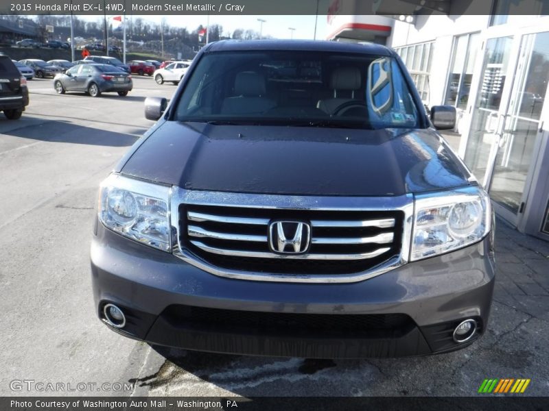 Modern Steel Metallic / Gray 2015 Honda Pilot EX-L 4WD