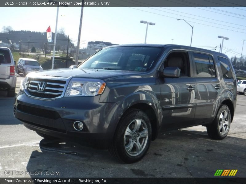 Modern Steel Metallic / Gray 2015 Honda Pilot EX-L 4WD
