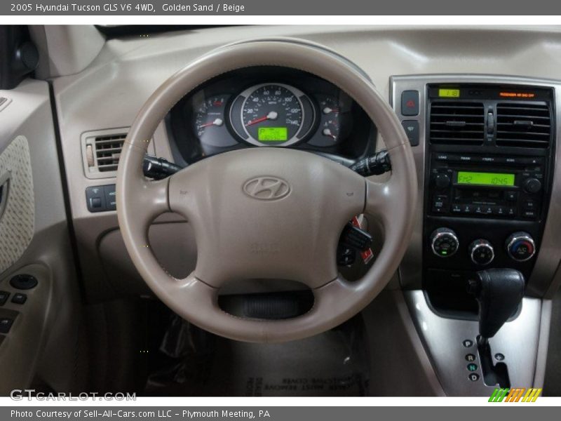 Golden Sand / Beige 2005 Hyundai Tucson GLS V6 4WD