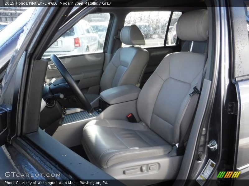 Modern Steel Metallic / Gray 2015 Honda Pilot EX-L 4WD