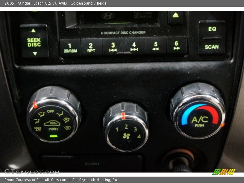 Golden Sand / Beige 2005 Hyundai Tucson GLS V6 4WD