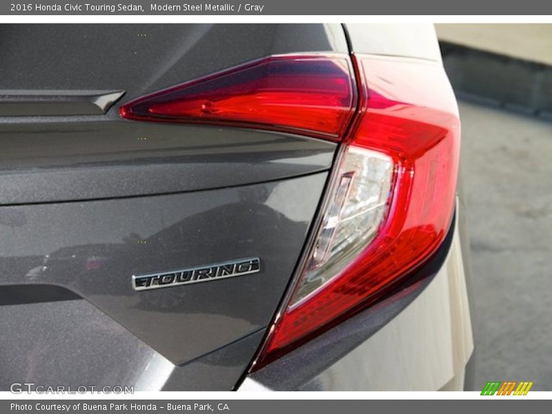 Modern Steel Metallic / Gray 2016 Honda Civic Touring Sedan