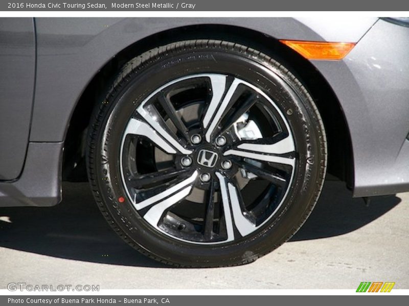 Modern Steel Metallic / Gray 2016 Honda Civic Touring Sedan