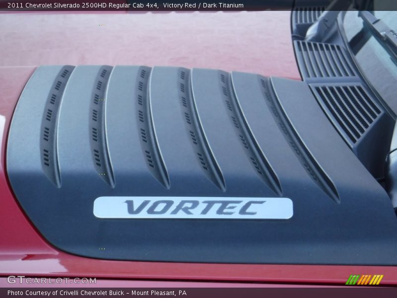 Victory Red / Dark Titanium 2011 Chevrolet Silverado 2500HD Regular Cab 4x4