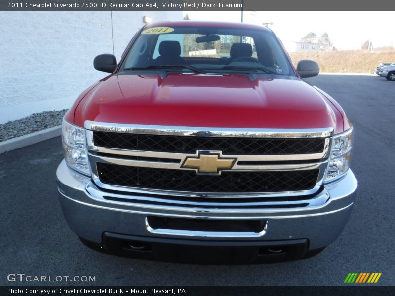 Victory Red / Dark Titanium 2011 Chevrolet Silverado 2500HD Regular Cab 4x4