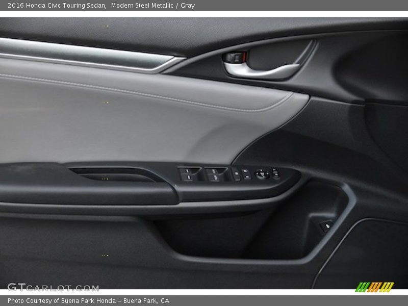 Modern Steel Metallic / Gray 2016 Honda Civic Touring Sedan