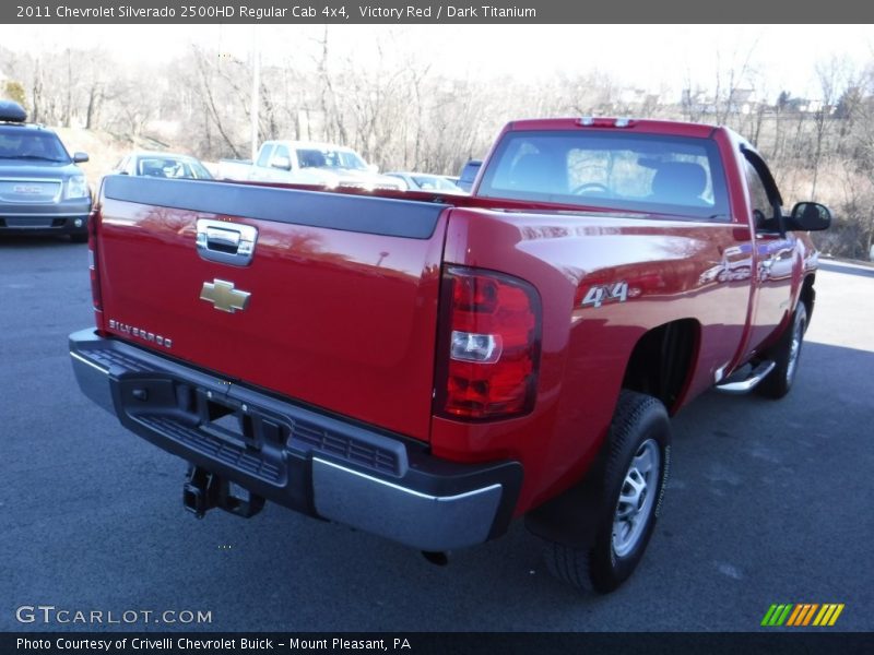 Victory Red / Dark Titanium 2011 Chevrolet Silverado 2500HD Regular Cab 4x4