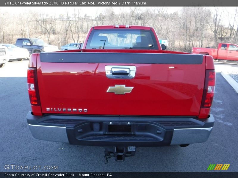 Victory Red / Dark Titanium 2011 Chevrolet Silverado 2500HD Regular Cab 4x4