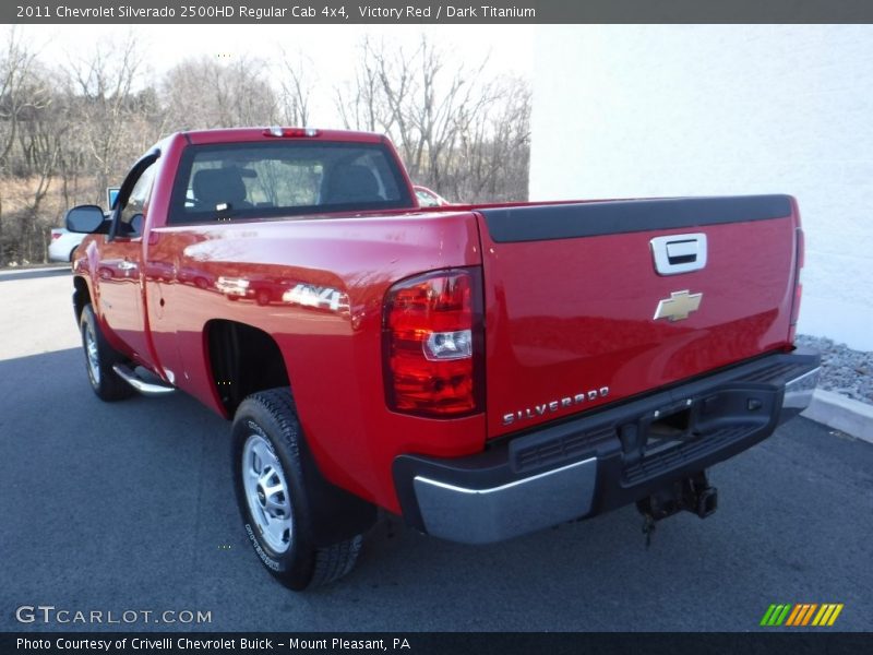 Victory Red / Dark Titanium 2011 Chevrolet Silverado 2500HD Regular Cab 4x4