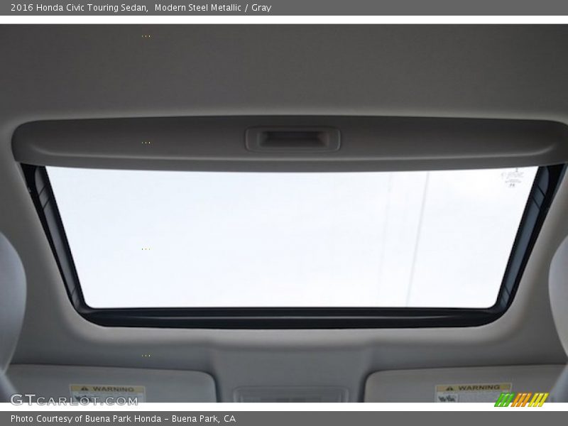 Modern Steel Metallic / Gray 2016 Honda Civic Touring Sedan