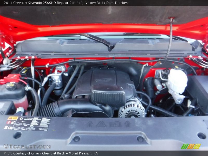 Victory Red / Dark Titanium 2011 Chevrolet Silverado 2500HD Regular Cab 4x4