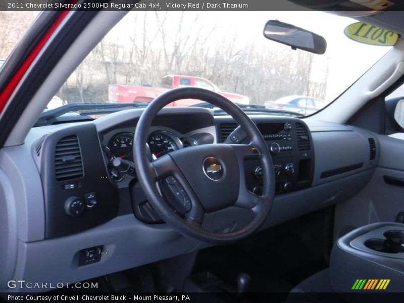 Victory Red / Dark Titanium 2011 Chevrolet Silverado 2500HD Regular Cab 4x4