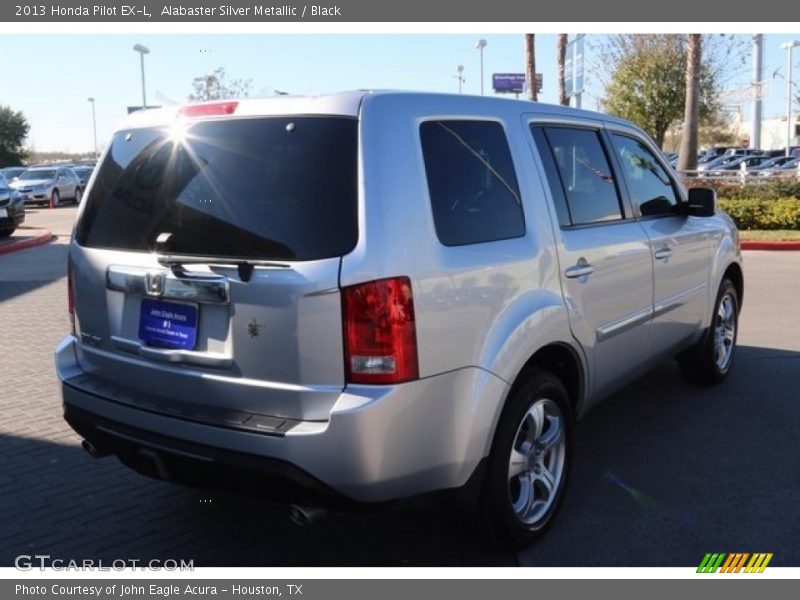 Alabaster Silver Metallic / Black 2013 Honda Pilot EX-L