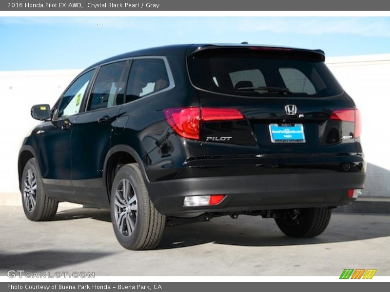 Crystal Black Pearl / Gray 2016 Honda Pilot EX AWD