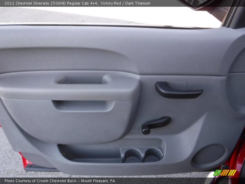 Victory Red / Dark Titanium 2011 Chevrolet Silverado 2500HD Regular Cab 4x4