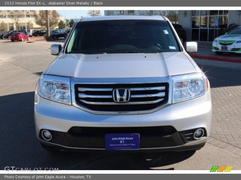Alabaster Silver Metallic / Black 2013 Honda Pilot EX-L