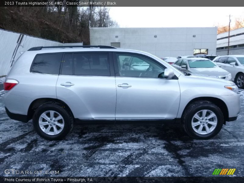 Classic Silver Metallic / Black 2013 Toyota Highlander SE 4WD