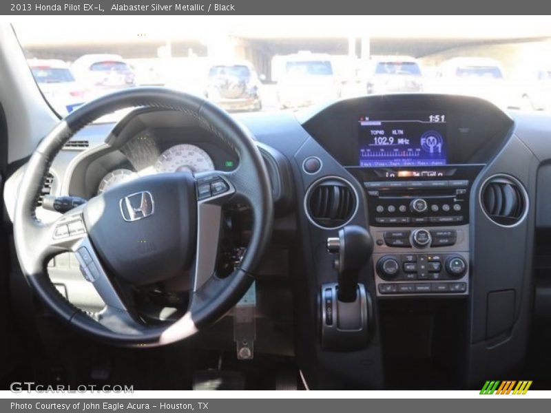Alabaster Silver Metallic / Black 2013 Honda Pilot EX-L