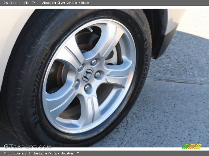 Alabaster Silver Metallic / Black 2013 Honda Pilot EX-L