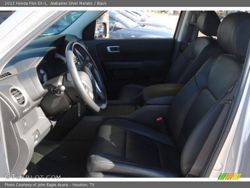 Alabaster Silver Metallic / Black 2013 Honda Pilot EX-L