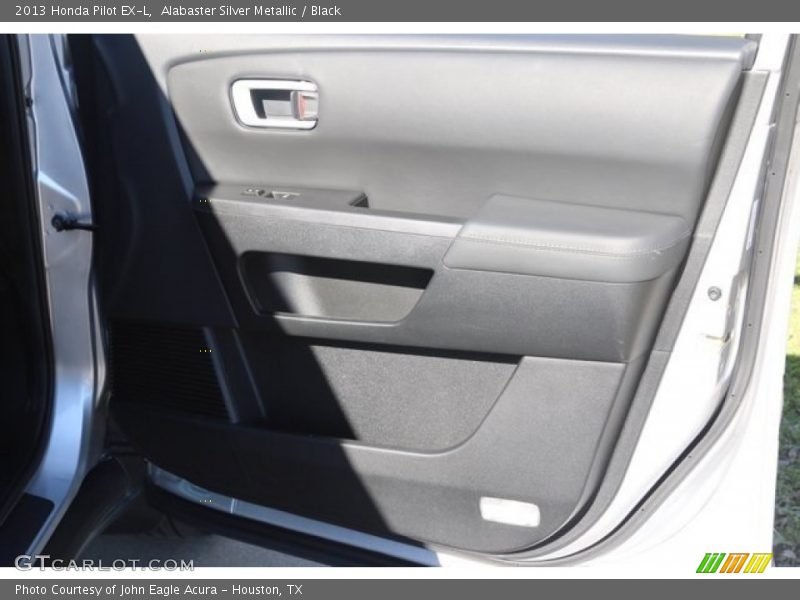 Alabaster Silver Metallic / Black 2013 Honda Pilot EX-L